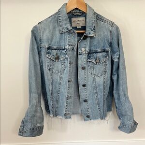 AllSaints Blue Denim Jacket Sz S